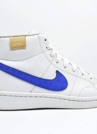 Брендові шкіряні кросівки хайтопи снікери nike court royale mid