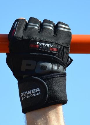 Перчатки для фитнеса спортивные тренировочные для тренажерного зала power system ps-2800 black xl va-337 фото