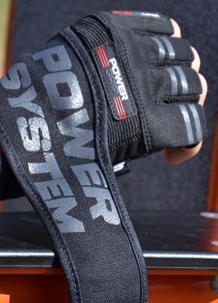 Перчатки для фитнеса спортивные тренировочные для тренажерного зала power system ps-2800 black xl va-336 фото