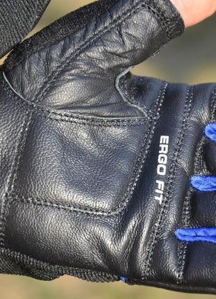 Перчатки для фитнеса спортивные тренировочные для тренажерного зала powerplay 9058 черно-синие s va-339 фото