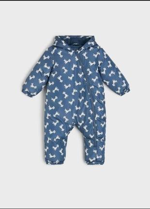 Утепленный зимний комбинезон 68/74