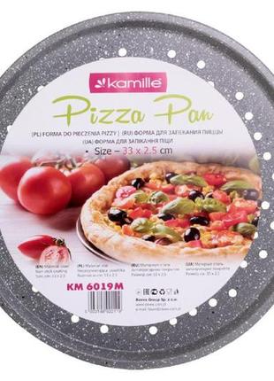 Форма для выпечки kamille - 330 x 25 мм пицца 6019m
