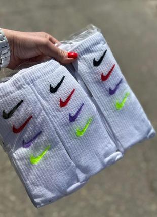 Носки найк с цветным принтом &lt;unk&gt; носки nike высокие