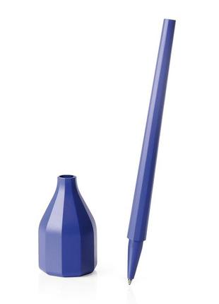 Ручка з підставкою lexon babylon pen, синя
