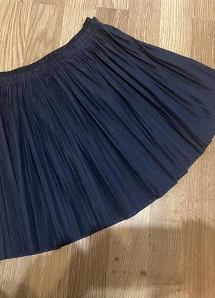 Спідниця пліссе шкільна еко замш zara