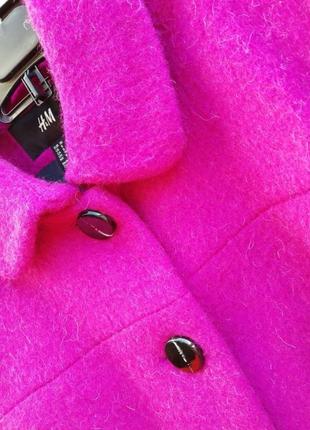 Яркое пальто h&m цвета фуксии2 фото