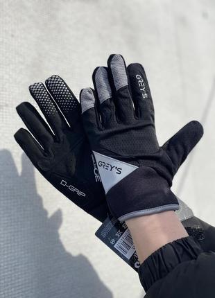 Рукавиці grey's з довгим пальцем, гелеві вставки, колір чорний, розмір xl (100шт/уп)
