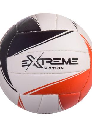 Мяч волейбольный vp2112 (20шт) extreme motion №5,pu softy,300 грамм,маш.сшивка,камера pu,1 цвет,пакистан