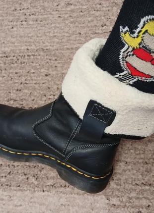 Теплые ботинки сапоги dr martens оригинал 38 кожаные ботинки кожанэ оригинал2 фото