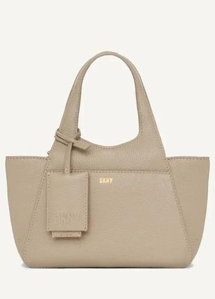 Сумка кожаная dkny the mini effortless tote bag kzd13883 оригинал4 фото