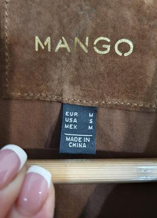 Стильна куртка косуха натуральний замш mango3 фото