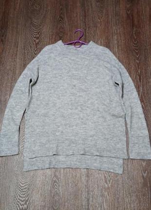 Брендовый стильный свитер кофта оверсайз от divided h&amp;m меланж на высокий рост5 фото