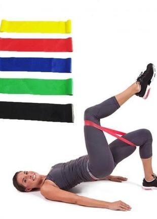 Резинка для фитнеса fit simplify go do 5 шт, спортивная резинка для тренировок, резина для тренировок3 фото