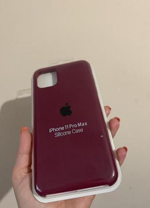 Silicone case чехол на iphone 11 pro мах1 фото