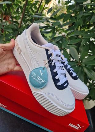 Кроссовки puma carina lift white rosewater, размер 38(24см)