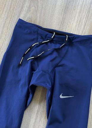 Мужские тренировочные беговые термо лосины с карманом nike running4 фото