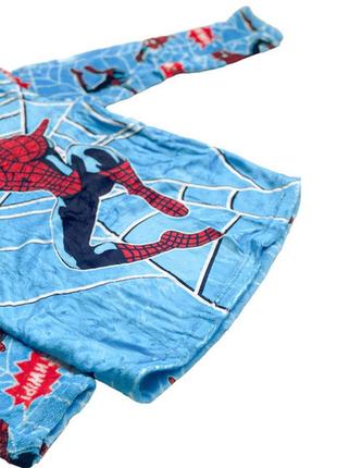 Пижама детская теплая человек паук catt 118-128 голубой5 фото