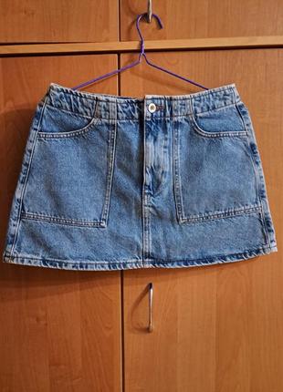 Красивая джинсовая куртка размер s-m zara