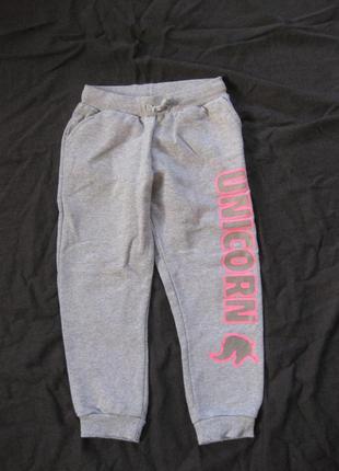 4-5 лет, теплые спортивные штаны на байке мальчишке или девочке от кики&amp;ко