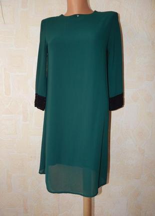 Вискозное платье свободного кроя