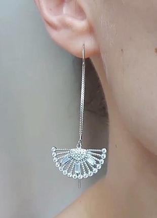 Серьги, серебро 925 проби