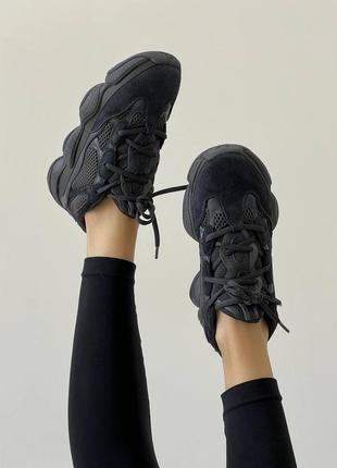 Adidas yeezy 500 utility black7 фото