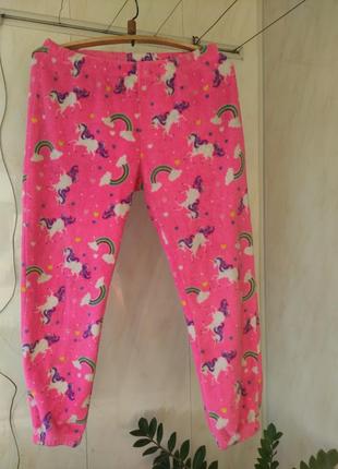 Штани домашні, піжама флісові, дуже теплі, великий розмір,на стегна до 112