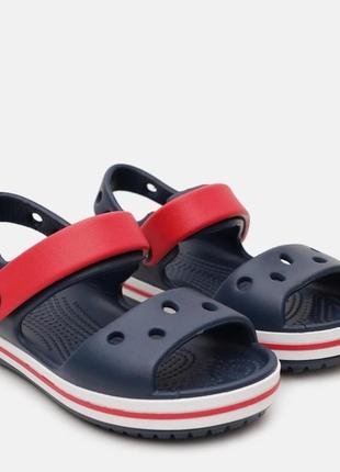 Сандалии детские crocs crocband sandal kids, размер с9, с10.