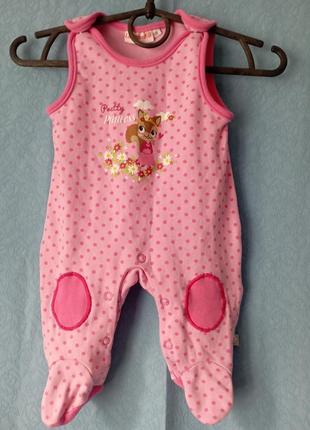 Ползунки трикотажные в горошек liegelind 0-1m/50