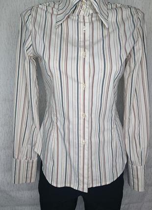 Итальянская женская рубашка в полоску anna rita3 фото