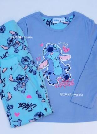 Флисовая пижама для девочки " lilo & stitch" disney1 фото