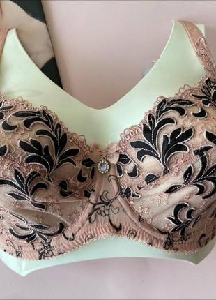 80/90d бюстгальтер на 4 размер без поролона, лифчик lanny mode пудра