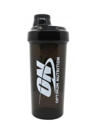 Шейкер shaker bottle optimum nutrition 600 ml black