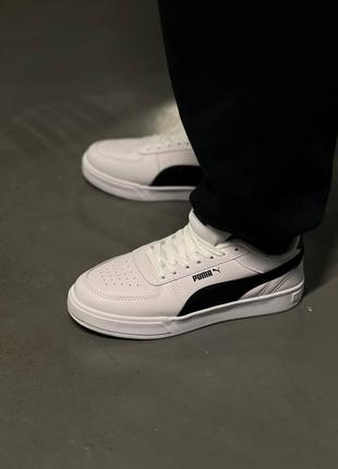 Мужские кеды puma ca pro white black.3 фото