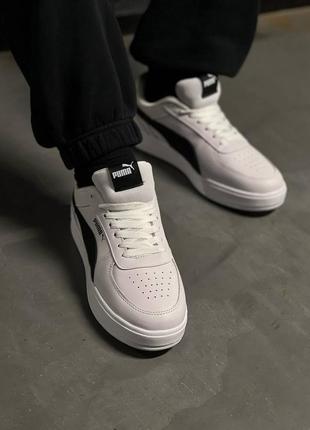 Мужские кеды puma ca pro white black.2 фото