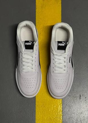 Мужские кеды puma ca pro white black.7 фото