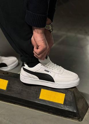 Мужские кеды puma ca pro white black.