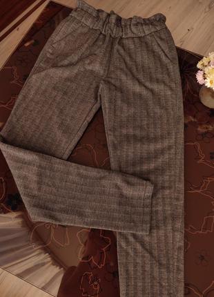 Теплі жіночі штани меланж, розмір xs/s1 фото