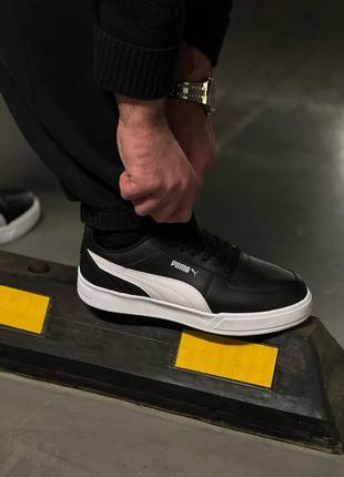 Мужские кеды puma ca pro black white