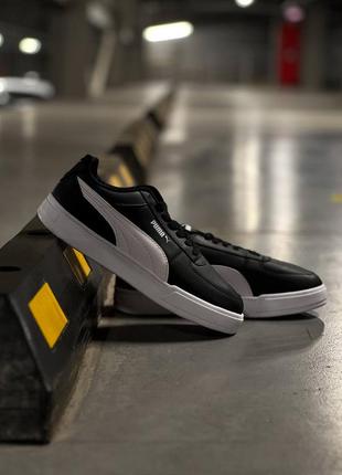 Мужские кеды puma ca pro black white6 фото