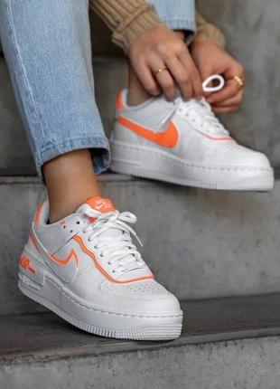 Nike air force 1 shadow white total orange (womens)