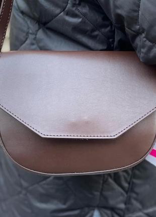 Стильна сумка жіноча коричнева welassie2 фото