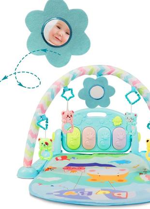 Развивающий интерактивний коврик для детей - младенцев ricokids с фортепиано пианино польша 3