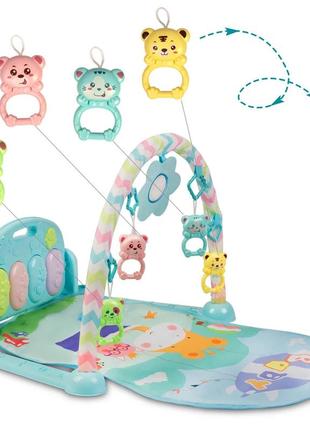 Развивающий интерактивний коврик для детей - младенцев ricokids с фортепиано пианино польша 2