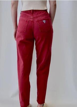 Красные вельветовые брюки guess
