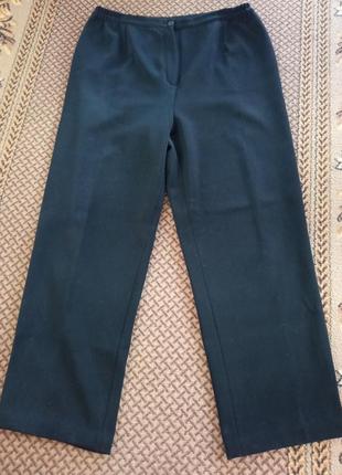 Женская одежда/ утепленные брюки брюки черные/ 54/56 большой размер2 фото