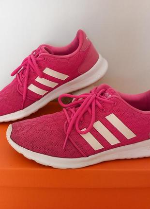 Adidas оригінал яскраві рожеві кросівки для бігу із сітки рр 39-39,5