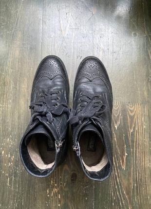 Ботинки оксфорд кожаные2 фото