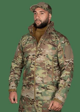 Куртка тактическая камуфляжная camo-tec softshell phantom system multicam мультикам