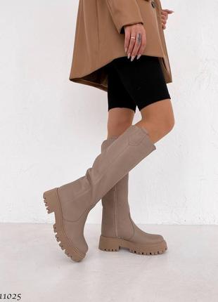 Сапоги кожаные еврозима